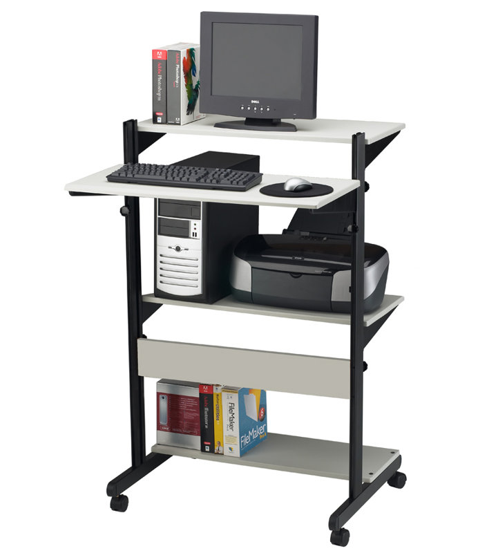 Mayline Soho Computer Table AV Cart Wayfair